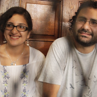 Mona Seif and her brother Alaa